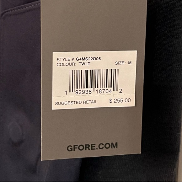 NWT G/FORE Men’s twilight color full zip vest. - Picture 6 of 6